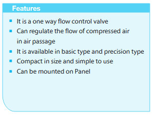 Air Line Speed Control/Flow Control Valve